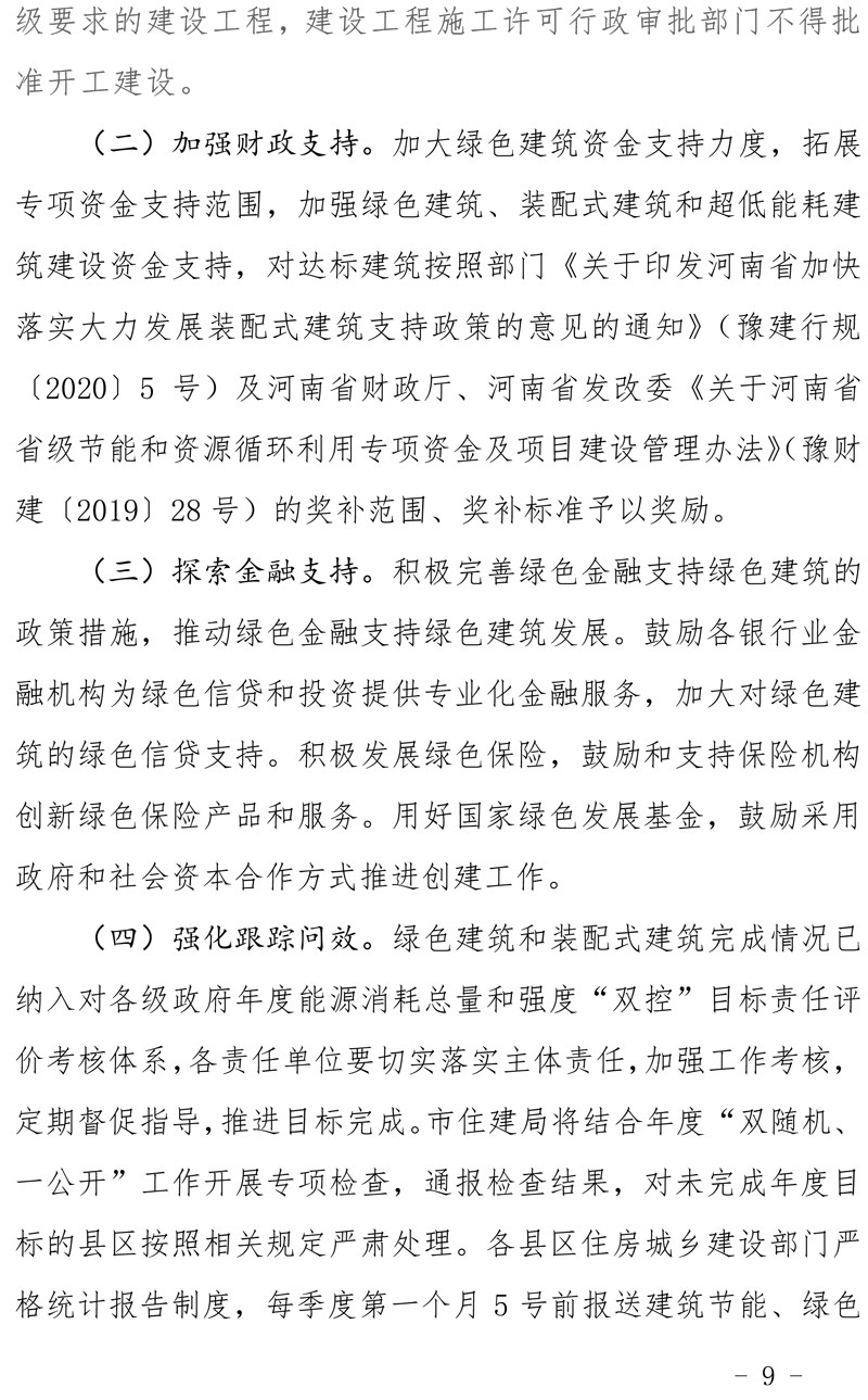 驻建【2020】272号▎关于印发驻马店市绿色建筑创建行动实施方案的通知