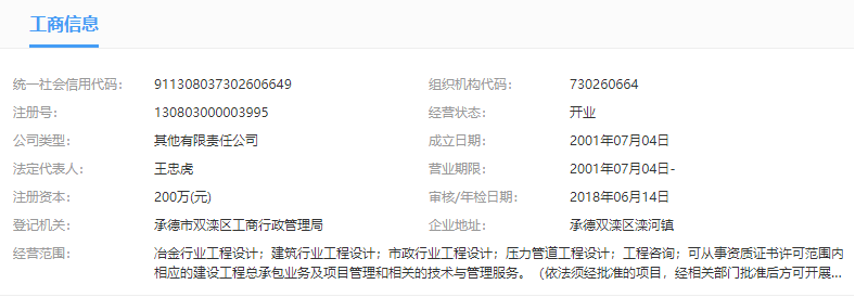 承德华泰工程设计有限公司