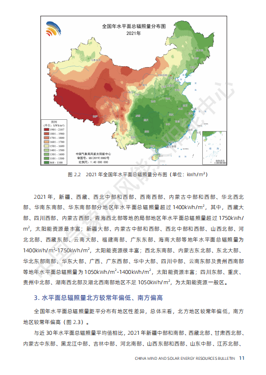 最新 | 气象局官方发布中国风电、光伏资源情况大全！