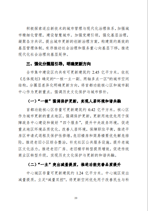 《北京市城市更新专项规划(北京市“十四五”时期城市更新规划)》发布