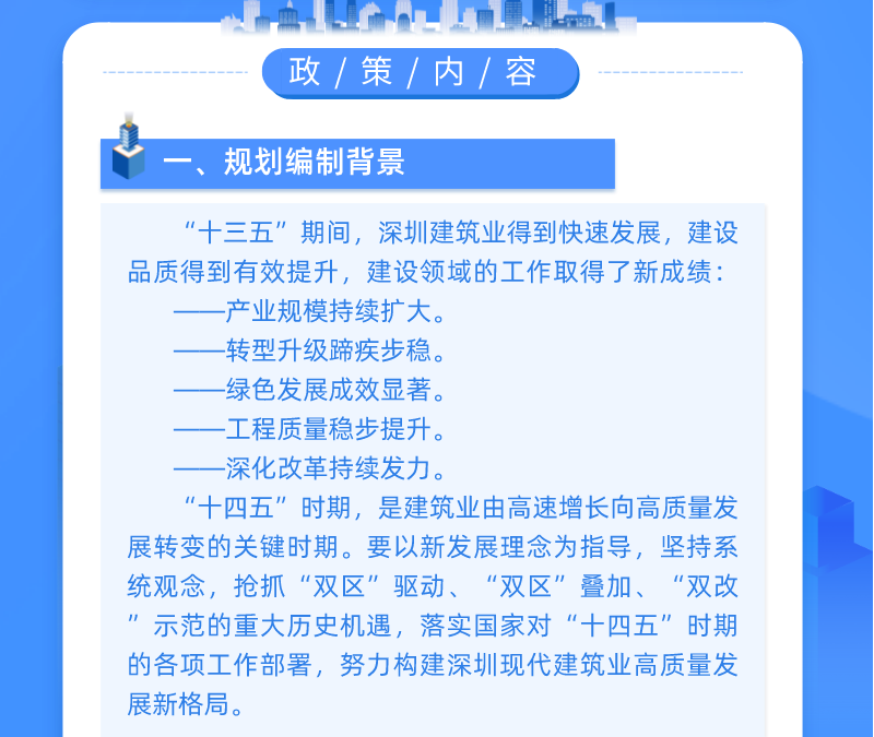 深圳市住房和建设局 深圳市发展和改革委员会关于印发《深圳市现代建筑业高质量发展“十四五”规划》的通知