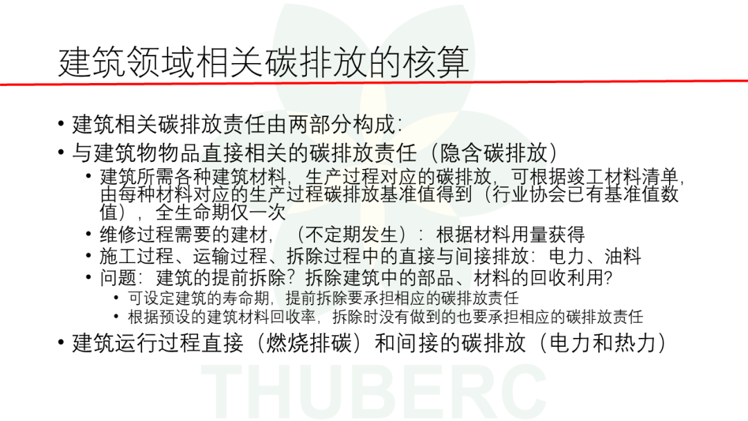 建立正确的碳排放核算方法促进建筑低碳发展