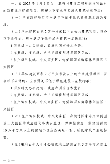 三亚市住房和城乡建设局关于推进高星级绿色建筑、超低能耗建筑、近零能耗建筑、零能耗建筑发展的通知