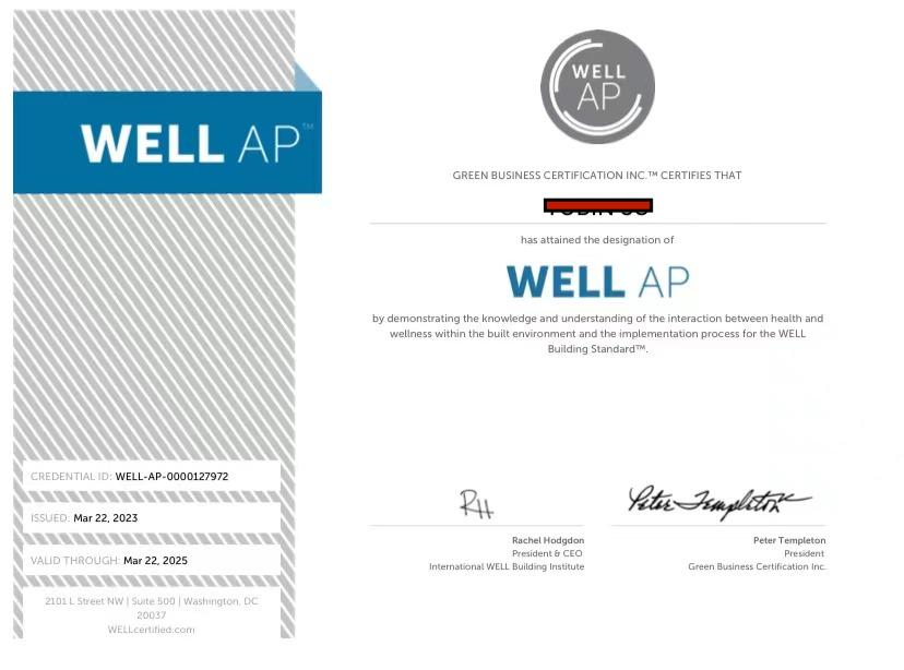祝贺上海LEED项目实战培训班和 上海WELL AP证书培训班成功举办