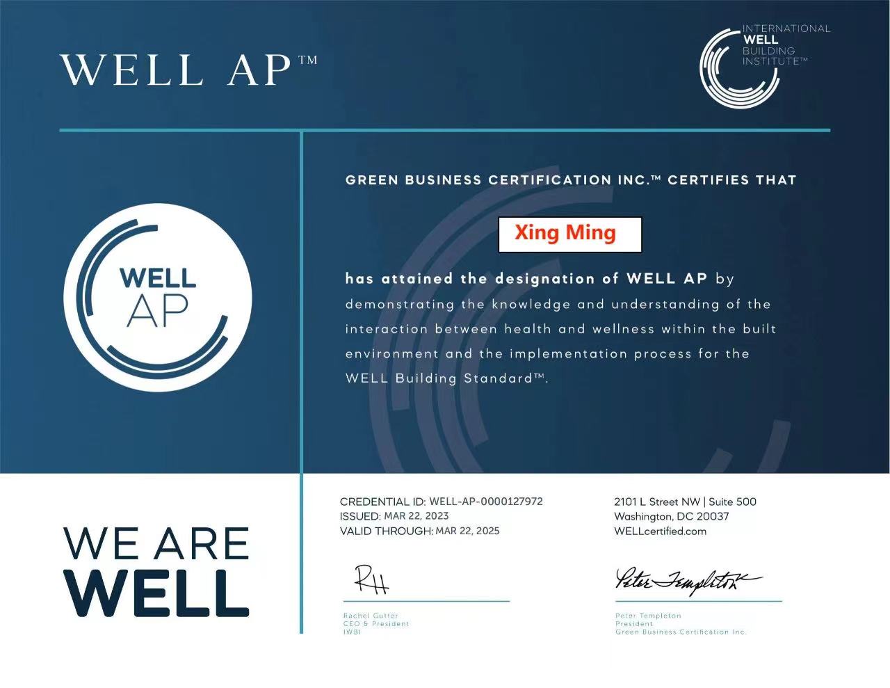 祝贺上海LEED项目实战培训班和 上海WELL AP证书培训班成功举办