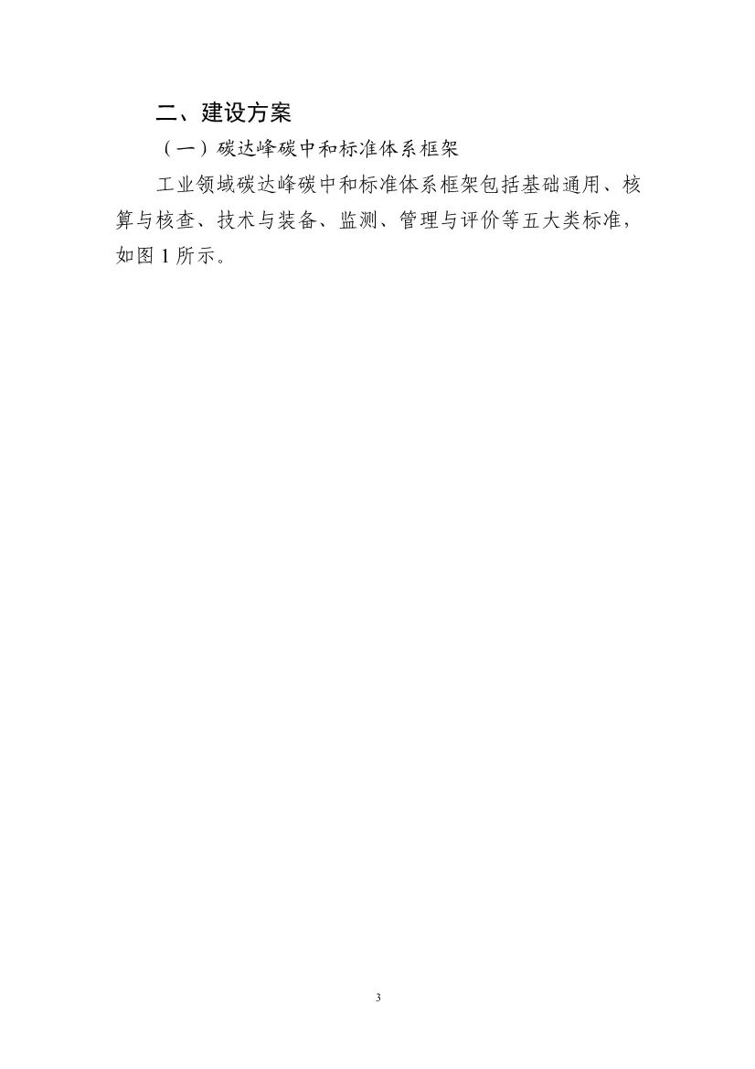 工业和信息化部办公厅关于印发工业领域碳达峰碳中和标准体系建设指南的通知