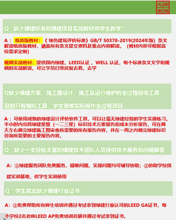 【高校篇】高校如何开展绿建课程及绿建人才培养
