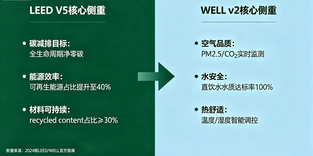 LEED v5 + WELL v2 双认证落地实施全套资料（可直接做方案、报项、给甲方）