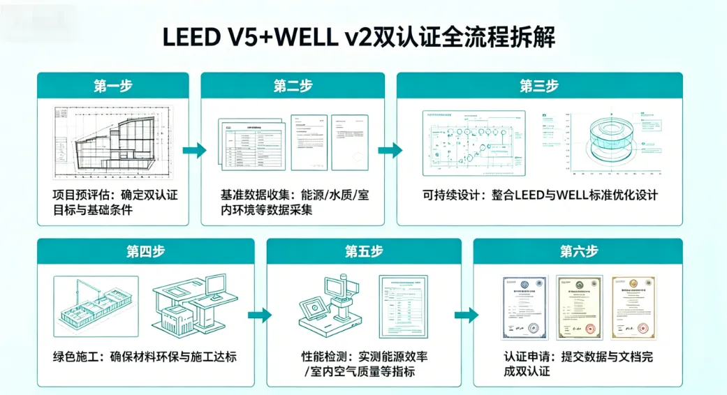 LEED v5 + WELL v2 双认证落地实施全套资料（可直接做方案、报项、给甲方）